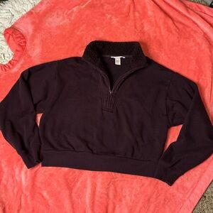Victoria's Secret Dark Brown Fleece Jacket